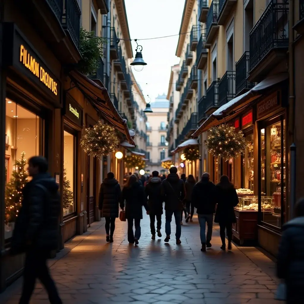 Establecimientos comerciales y de alimentación en Navidad