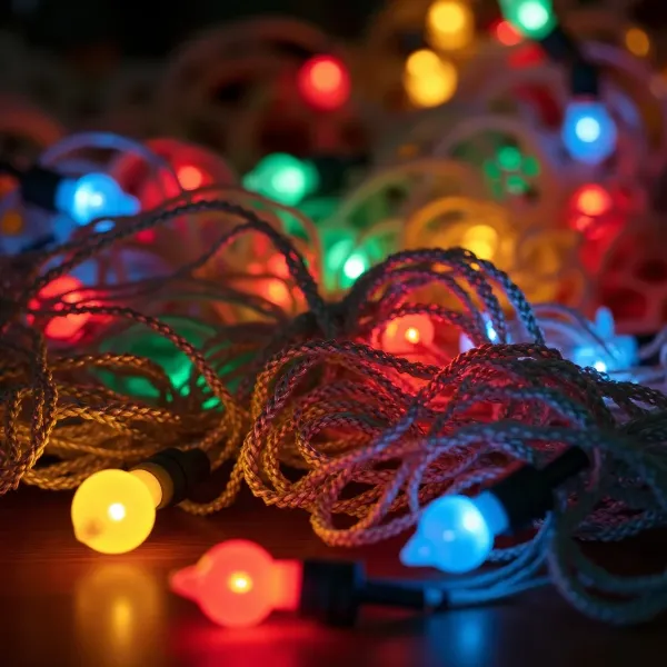 Cómo evitar que las luces de Navidad se enreden