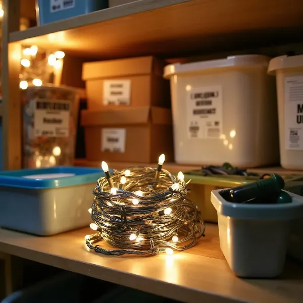 Dónde guardar las luces de Navidad correctamente