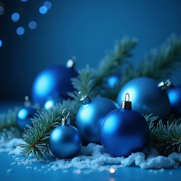 Le bleu est-il une couleur de Noël ?