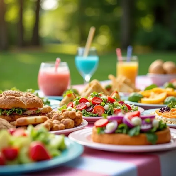essensideen für geburtstagsparty im park