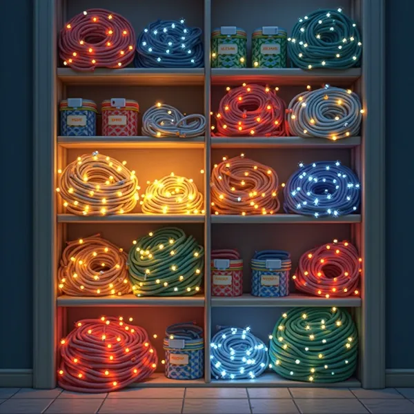 how to store christmas lights