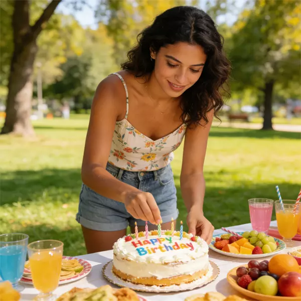 Consejos para preparar comida para una fiesta de cumpleaños en el parque