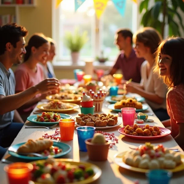 Le meilleur repas pour une fête d'anniversaire décontractée