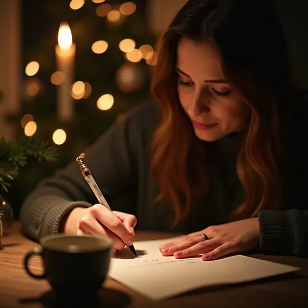 was man in eine Weihnachtskarte schreibt