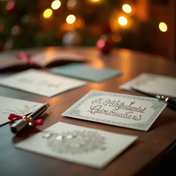 Weihnachtskarten richtig adressieren