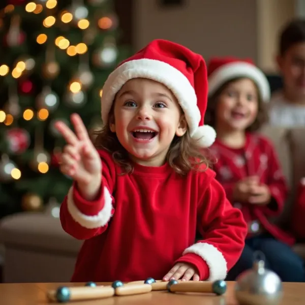 Lustige Weihnachtsspiele für Kinder