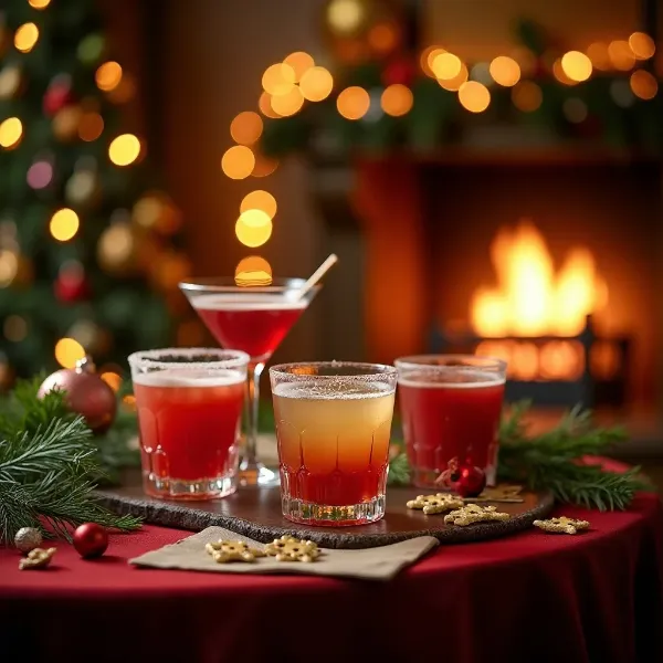 Die besten Weihnachts-Cocktails mit Festtags-Snacks kombinieren